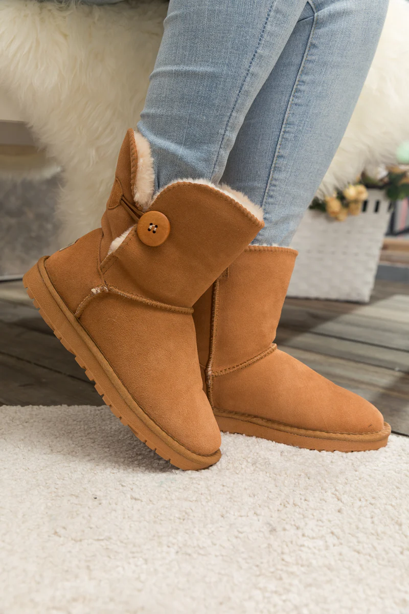 SMAIBULUN Ugg | Faux Fur-Lined Classic Side Button boots - Image 3