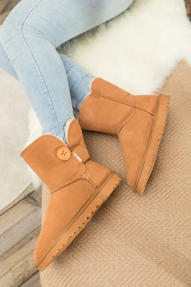 SMAIBULUN Ugg | Faux Fur-Lined Classic Side Button boots - Image 4