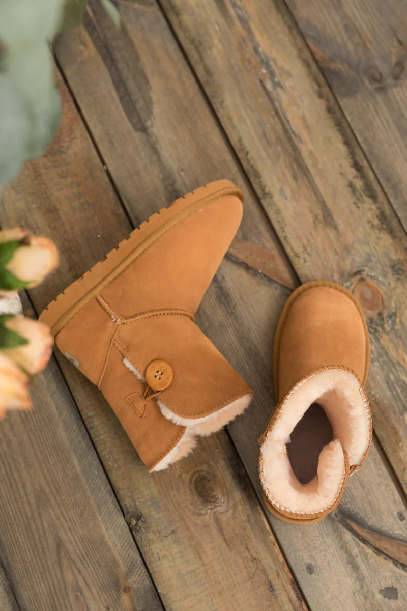 SMAIBULUN Ugg | Faux Fur-Lined Classic Side Button boots - Image 5