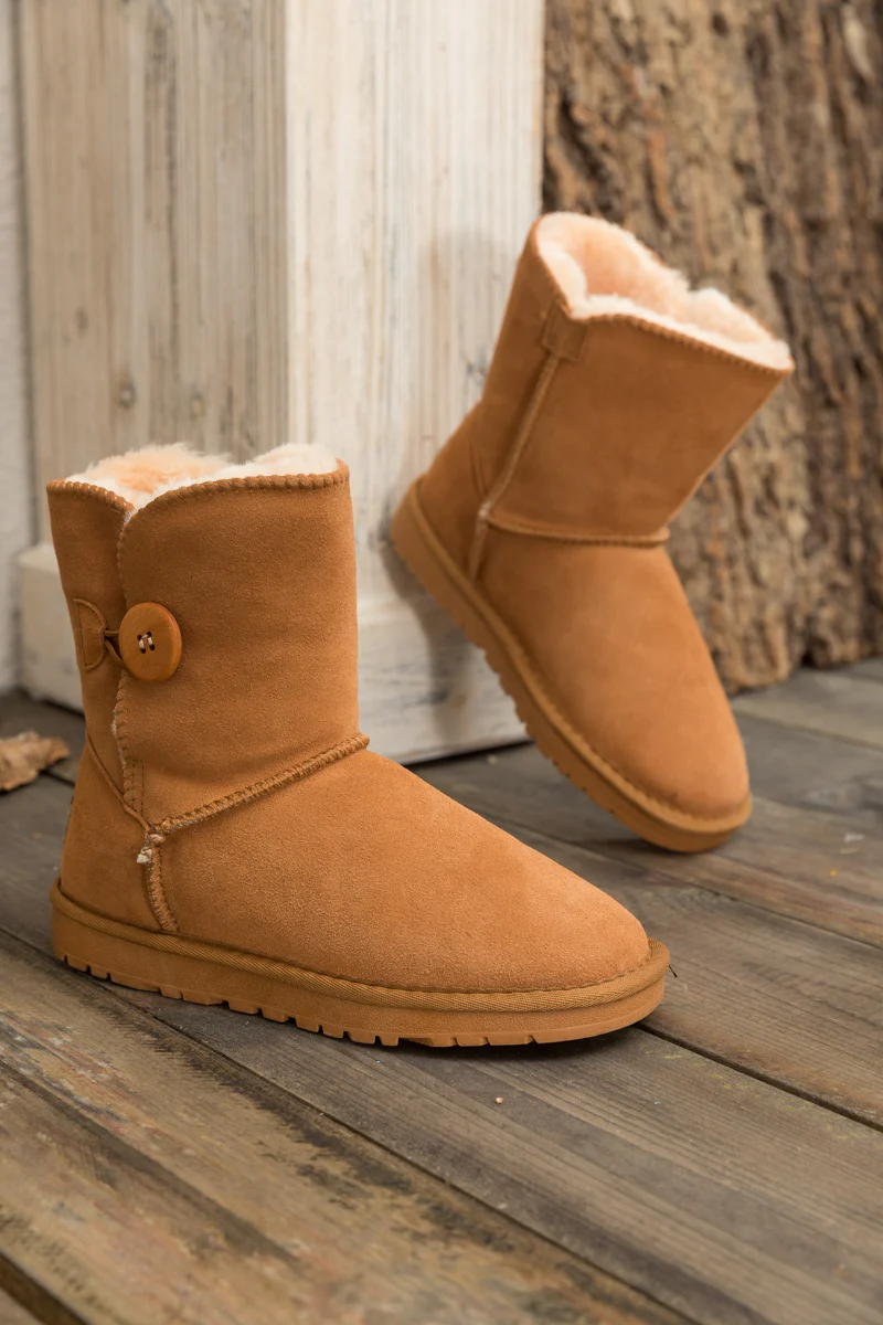 SMAIBULUN Ugg | Faux Fur-Lined Classic Side Button boots - Image 6