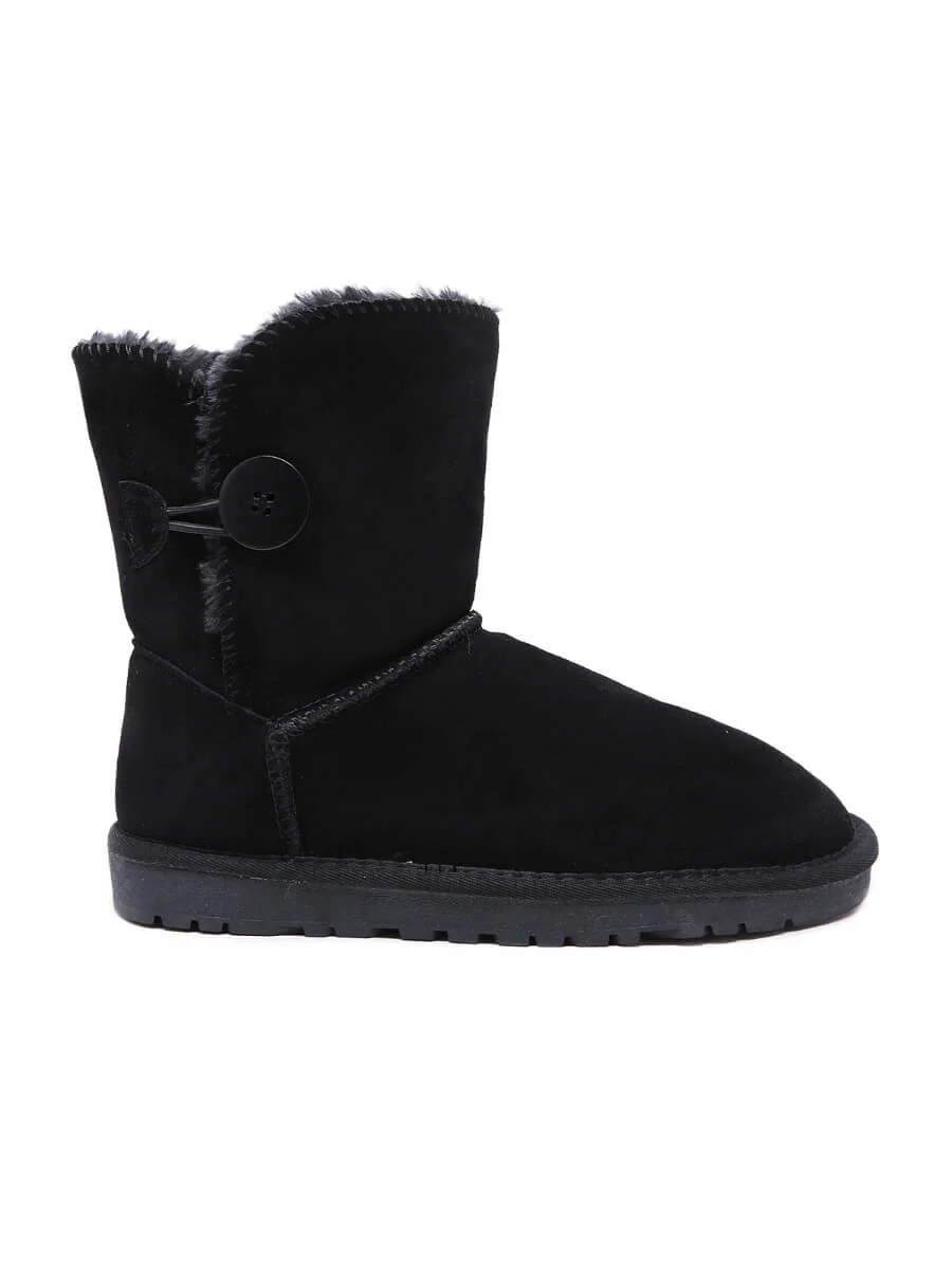 SMAIBULUN Ugg | Faux Fur-Lined Classic Side Button boots - Image 9