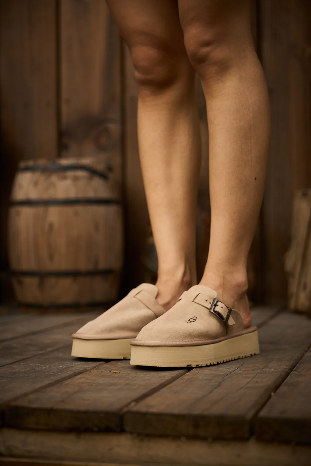 SMAIBULUN Ugg | Forever Iconic Platform Clog - Sand - Image 4