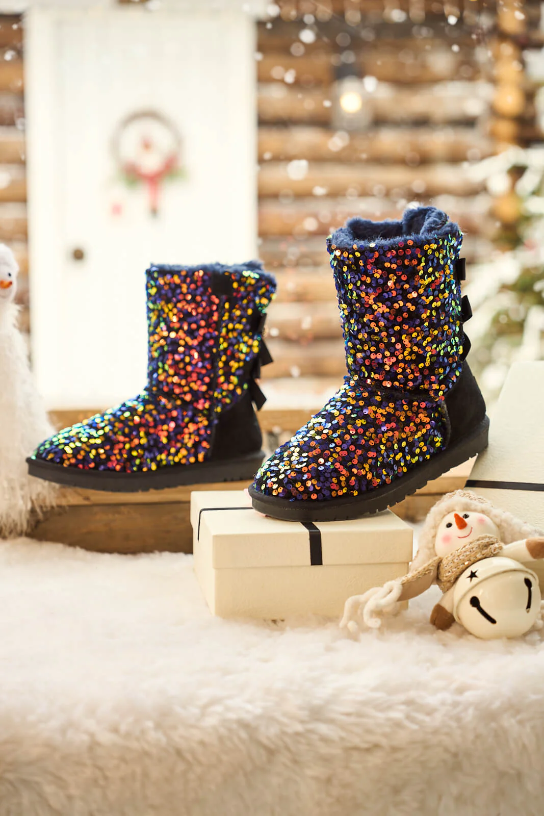 Smaibulun Ugg | Haute Holidays Sequin Glam Shearling Boots - multi - Image 10