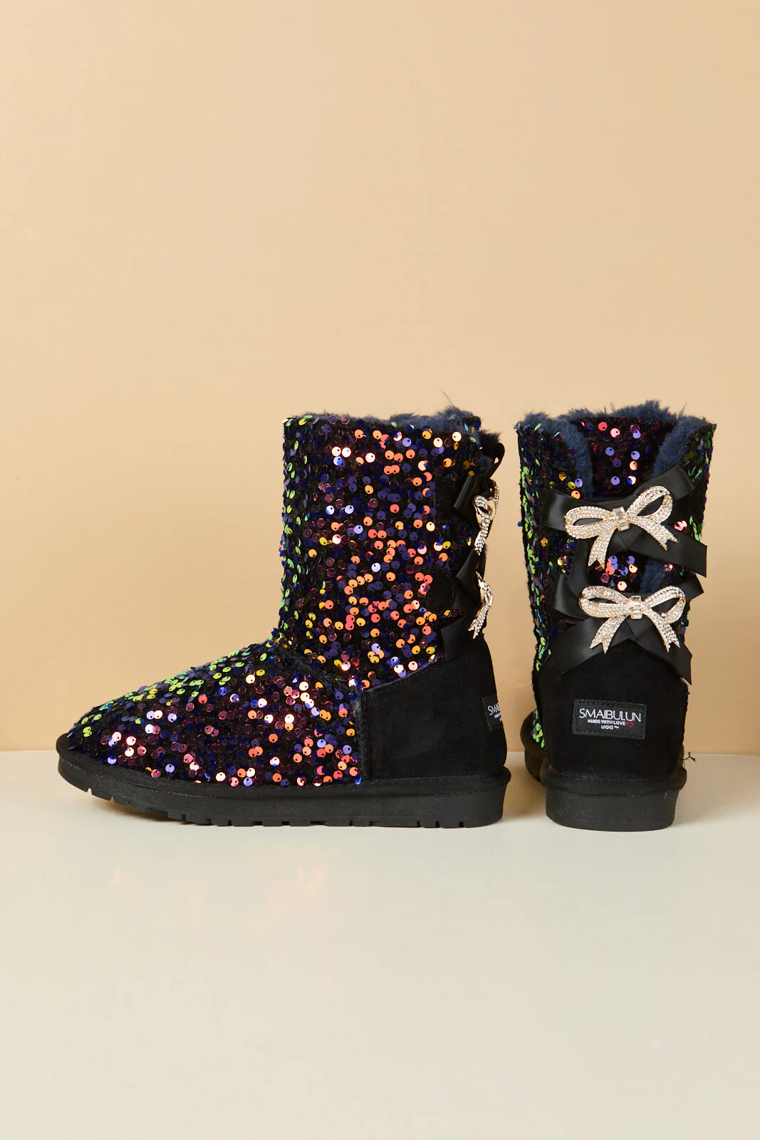 Smaibulun Ugg | Haute Holidays Sequin Glam Shearling Boots - multi - Image 13