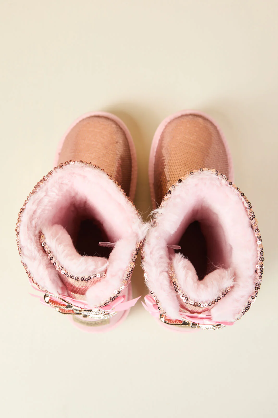 Smaibulun Ugg | Haute Holidays Sequin Glam Shearling Boots - pink - Image 14