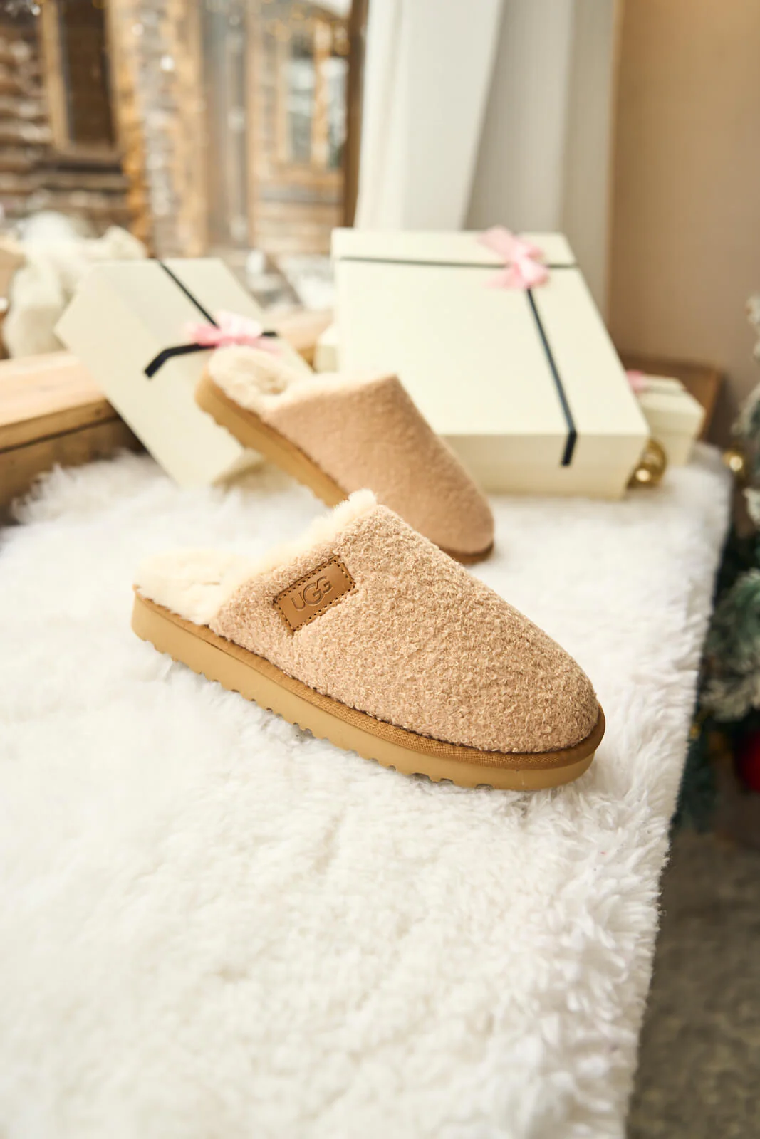SMAIBULUN Ugg | Languorous Shepherd Blend Wool Slipper - beige - Image 8
