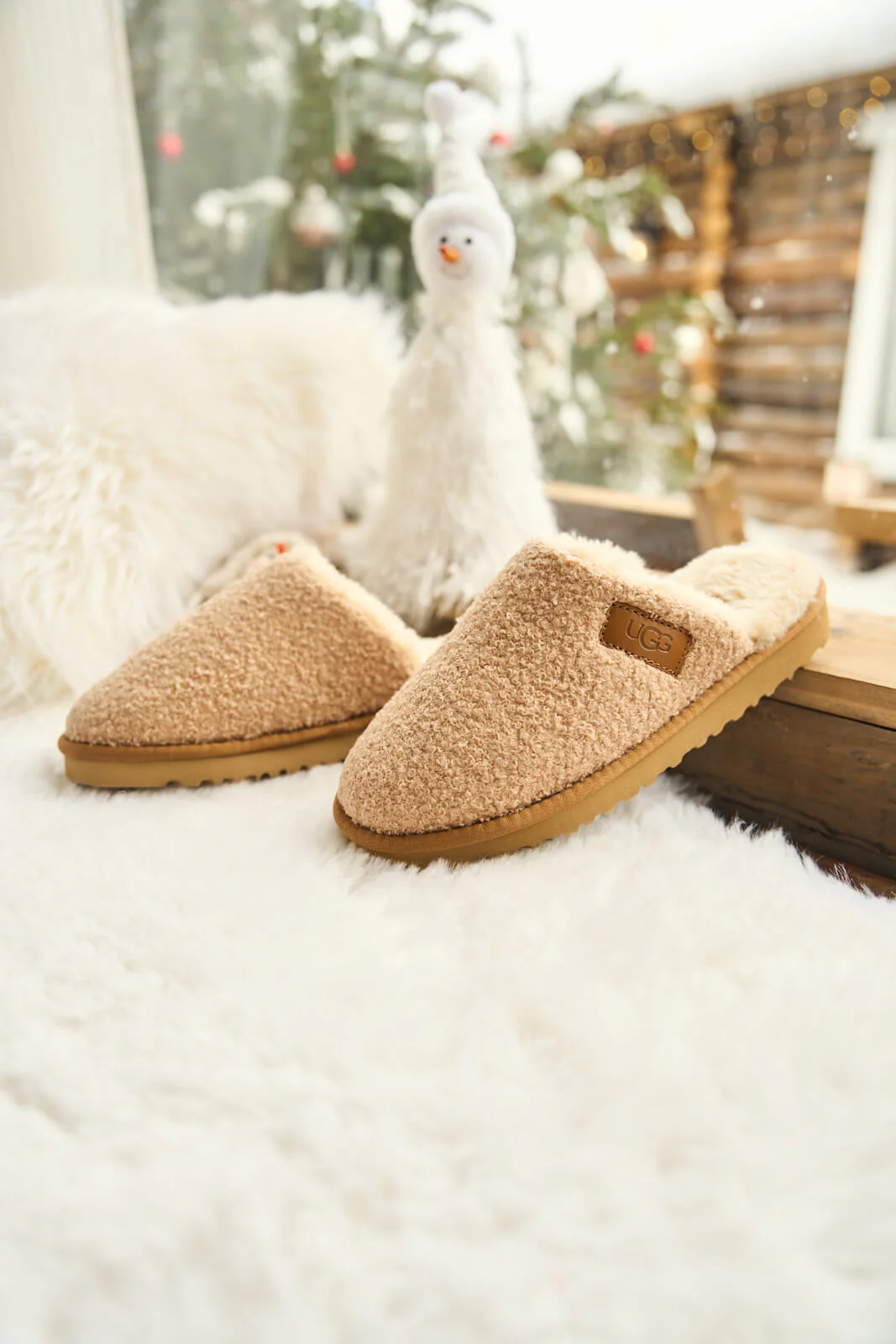 SMAIBULUN Ugg | Languorous Shepherd Blend Wool Slipper - beige - Image 9