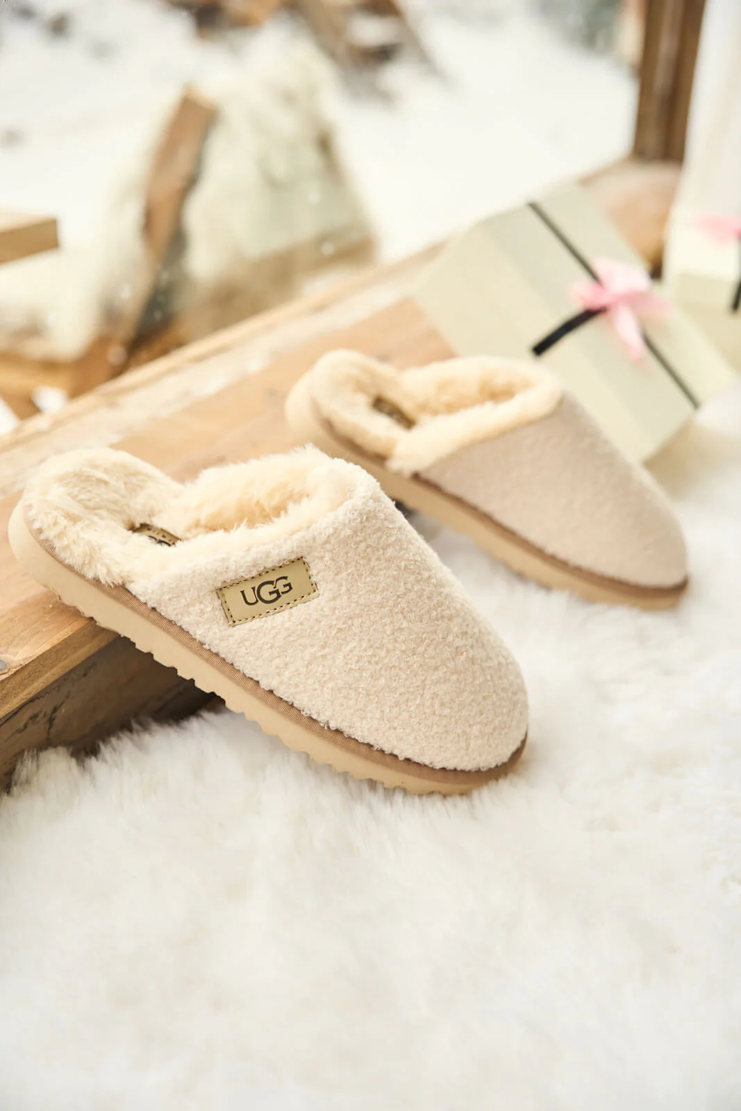 SMAIBULUN Ugg | Languorous Shepherd Blend Wool Slipper - cream - Image 10