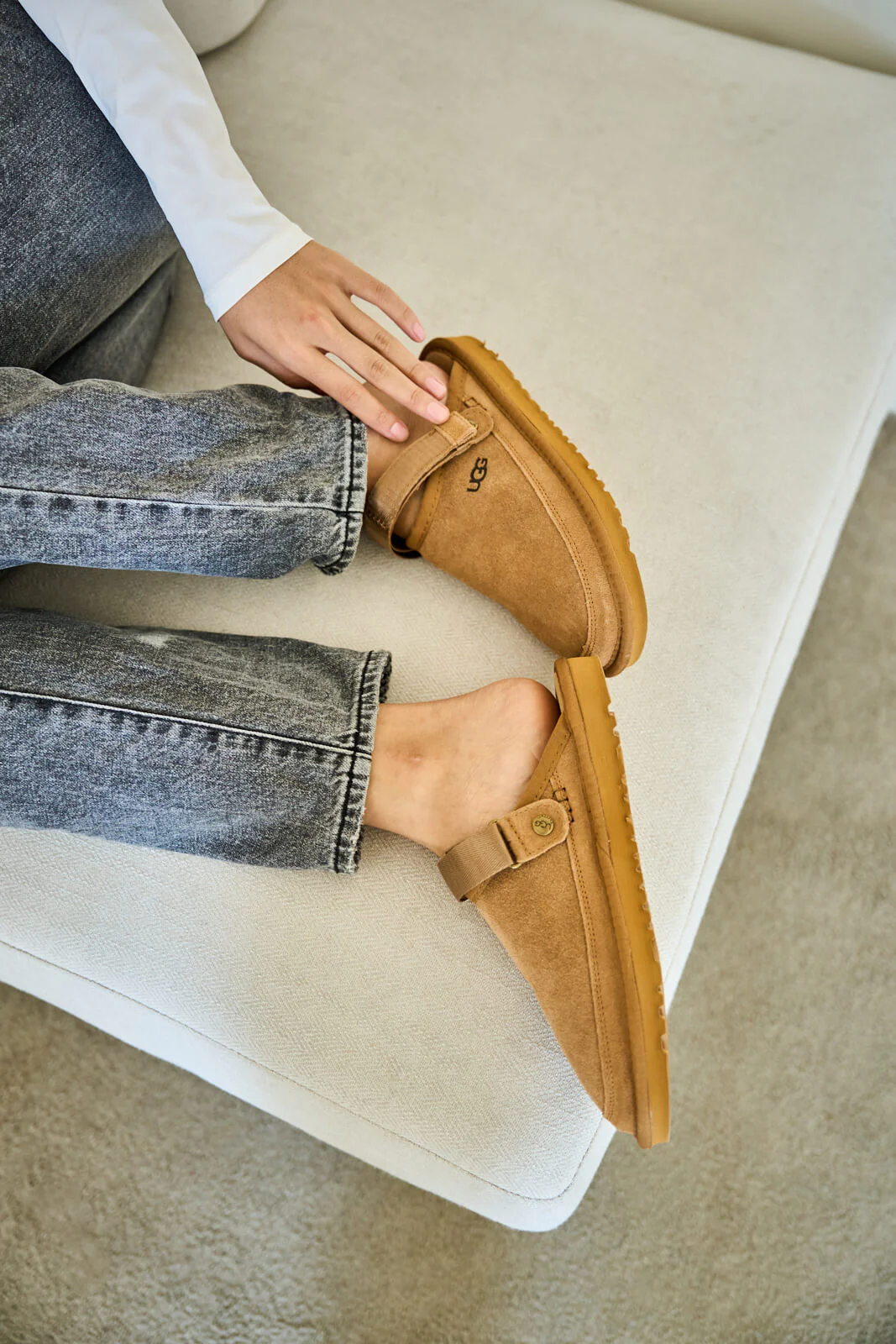 Smaibulun Ugg | Lyla Suede Slingback Scuff Slipper - chestnut - Image 12