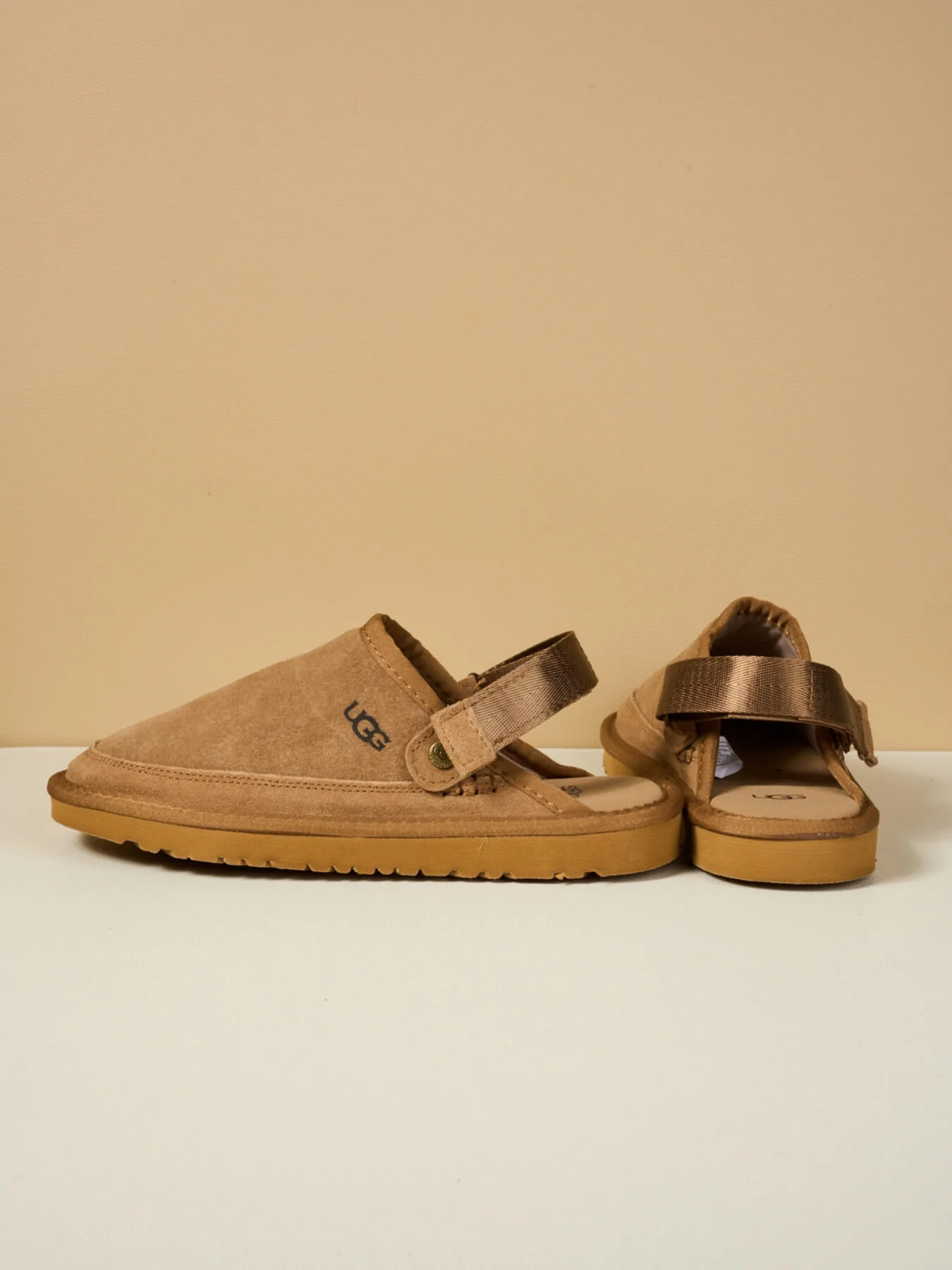 Smaibulun Ugg | Lyla Suede Slingback Scuff Slipper - chestnut - Image 4