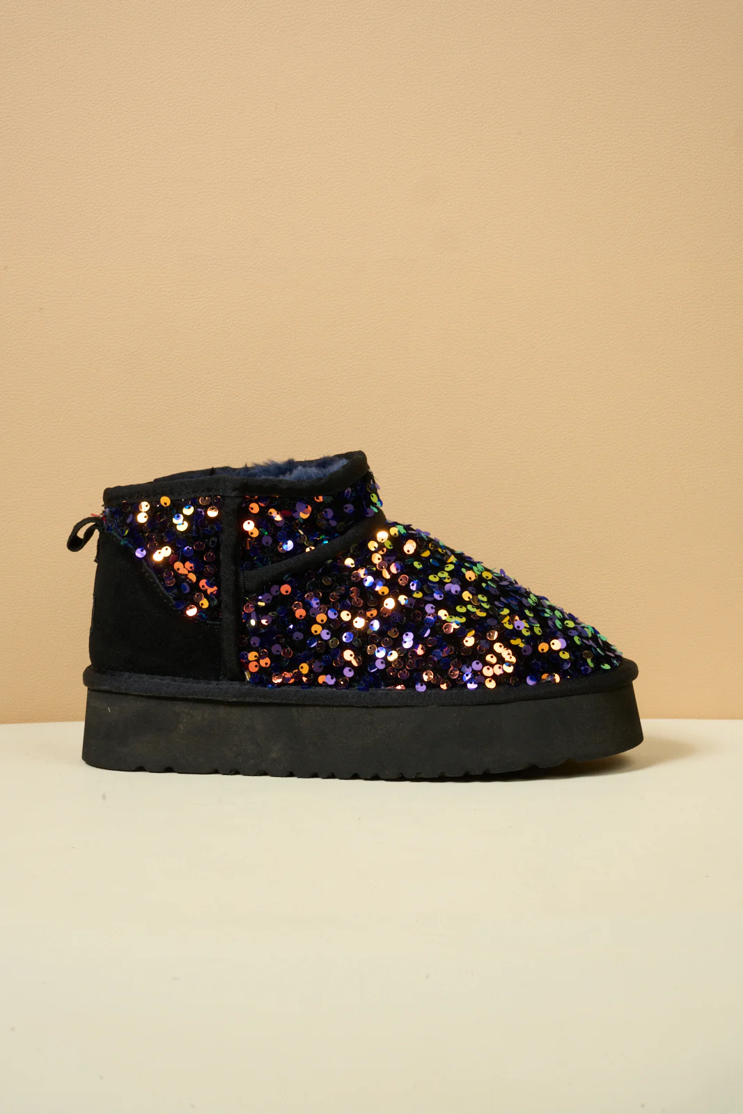 Smaibulun Ugg | Mini Glitter Low Ankle Platform Boots - Multi - Image 10