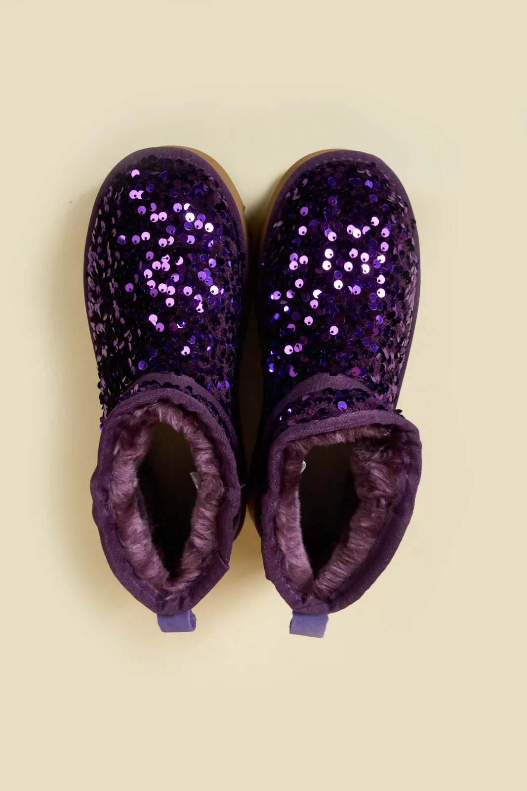 Smaibulun Ugg | Mini Glitter Low Ankle Platform Boots - Purple - Image 14