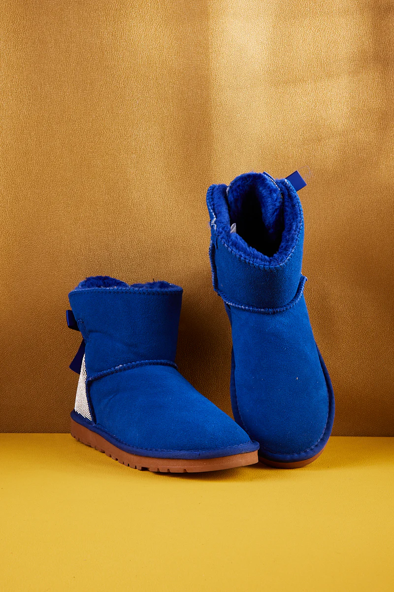 SMAIBULUN Ugg | Rhinestone Bailey Bow Sequin Ugg Boots - Blue - Image 11