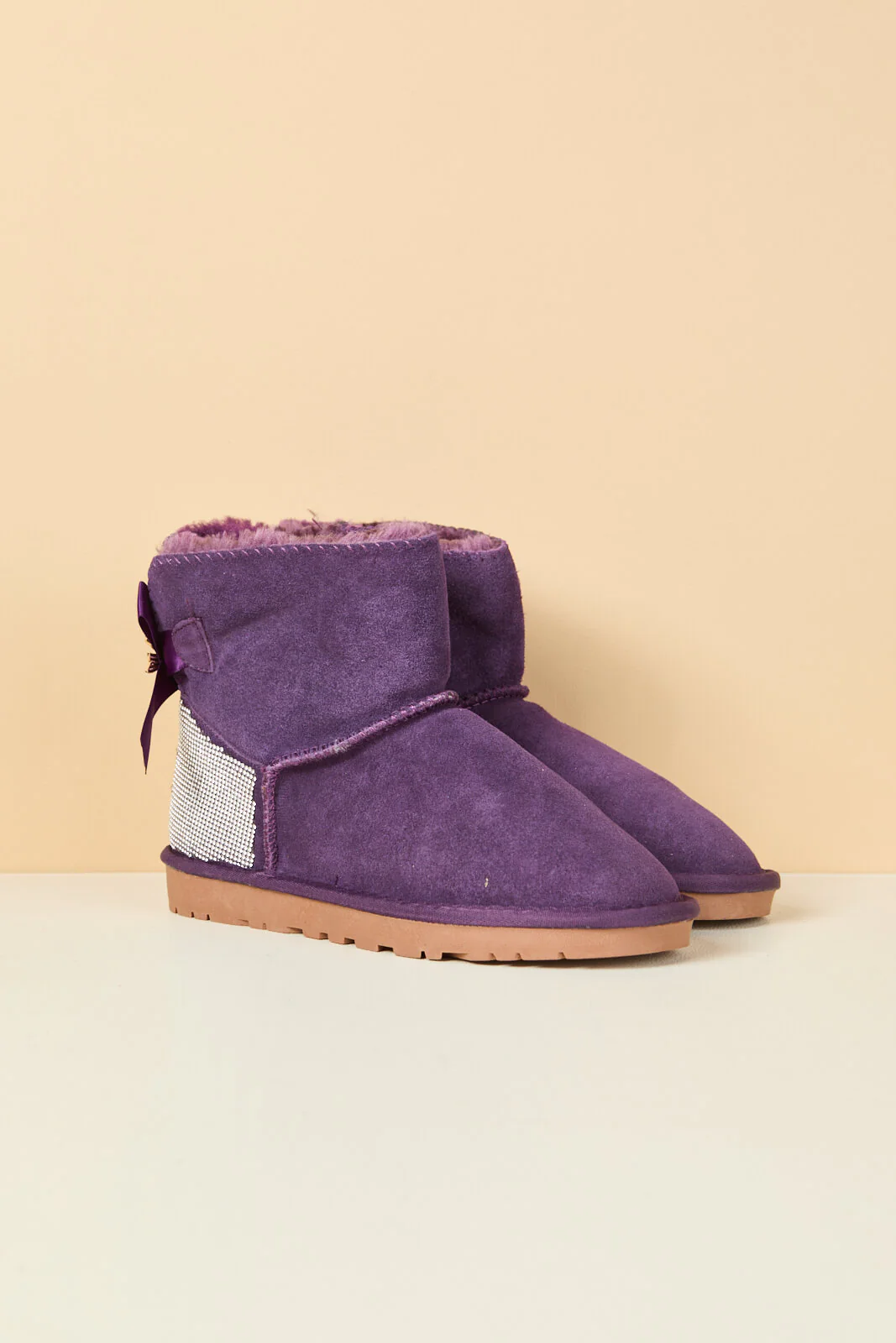 SMAIBULUN Ugg | Rhinestone Bailey Bow Sequin Ugg Boots - Purple - Image 9