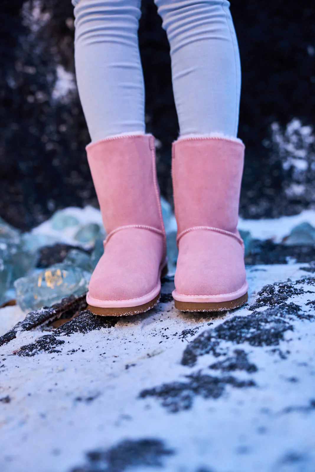 SMAIBULUN Ugg | Rhinestone Dual Bailey Bow Glam Ugg Boots - Pink - Image 6