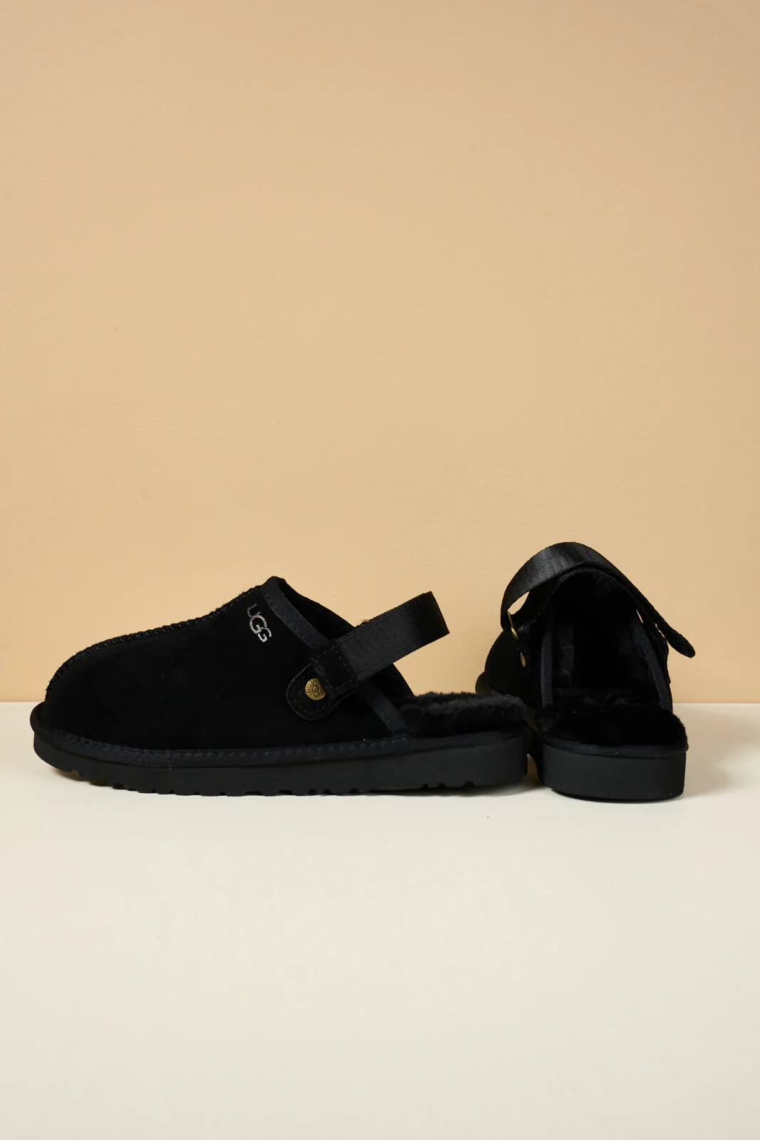 Smaibulun Ugg | Selena Wool Lined Slingback Sandals - black - Image 11