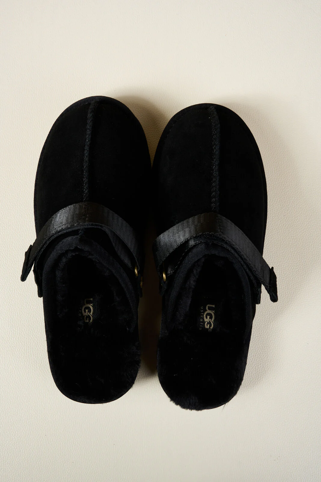 Smaibulun Ugg | Selena Wool Lined Slingback Sandals - black - Image 12