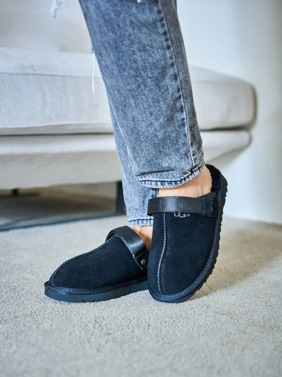 Smaibulun Ugg | Selena Wool Lined Slingback Sandals - black - Image 5