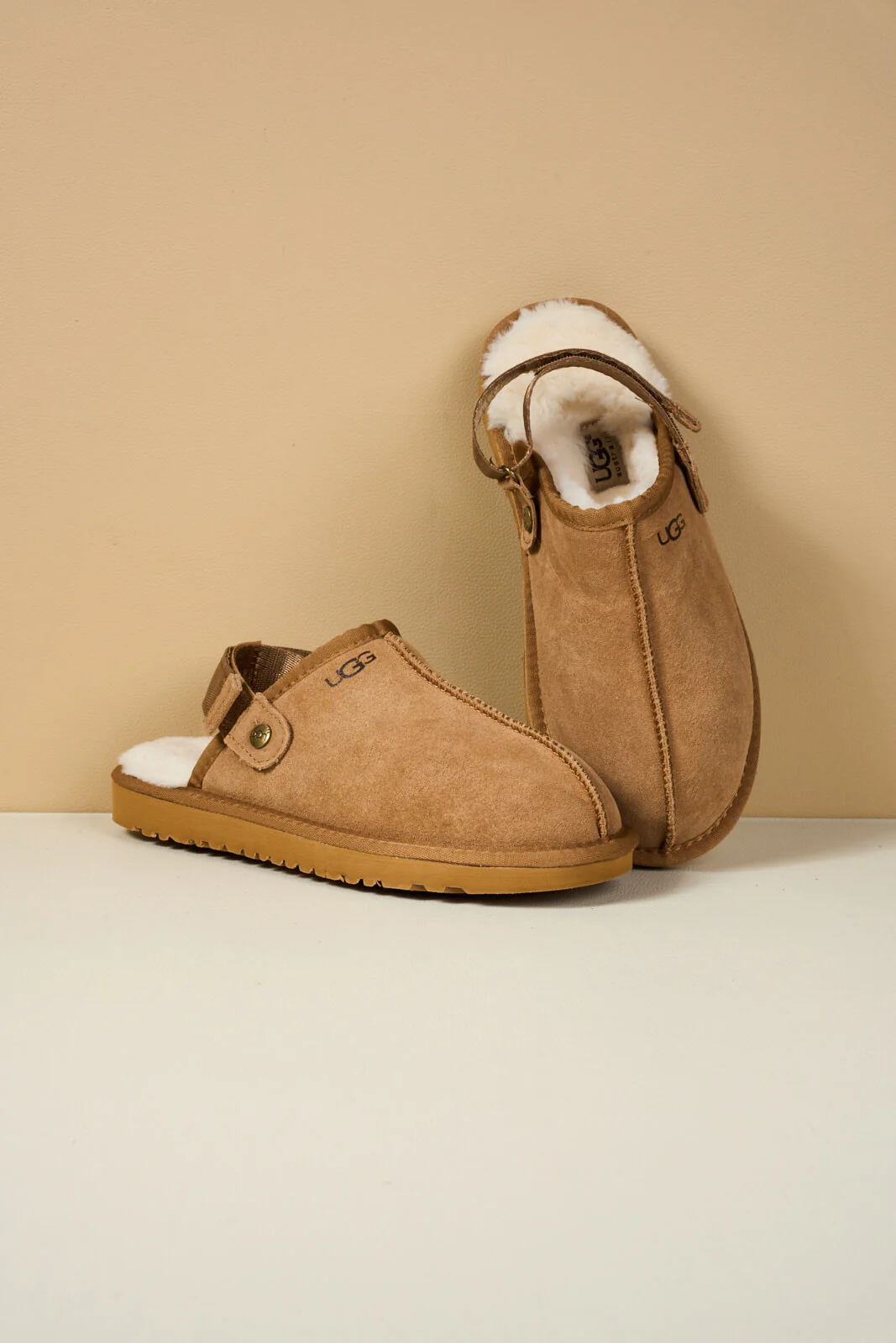 Smaibulun Ugg | Selena Wool Lined Slingback Sandals - chestnut - Image 12