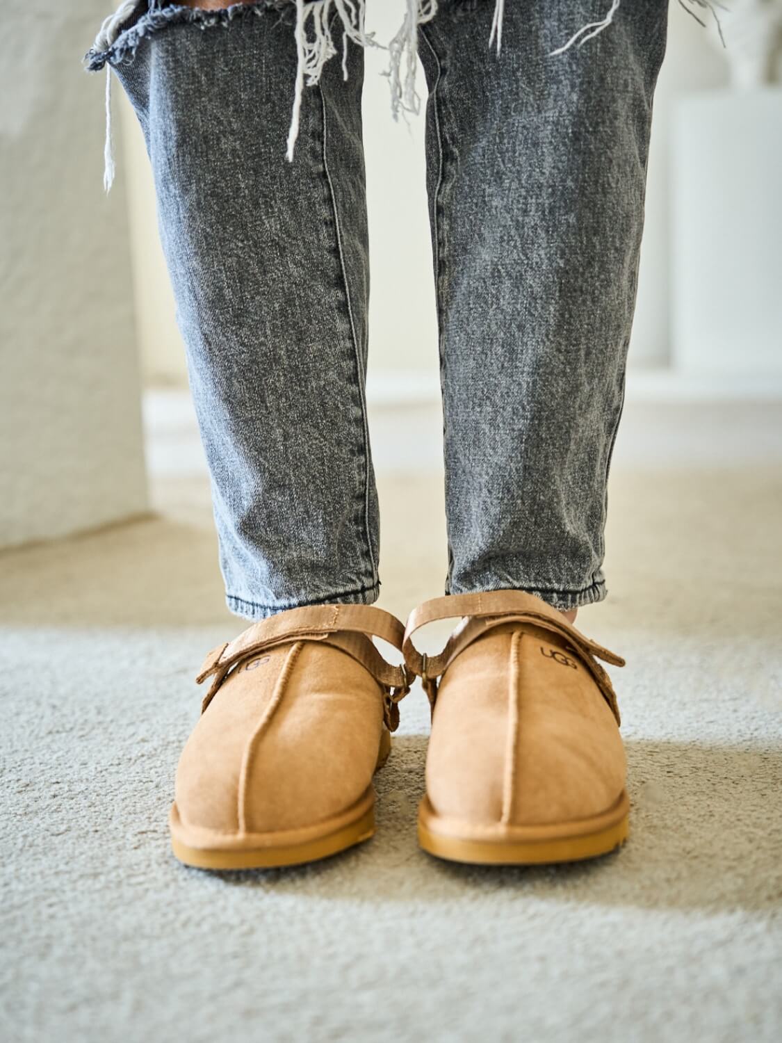 Smaibulun Ugg | Selena Wool Lined Slingback Sandals - chestnut - Image 4