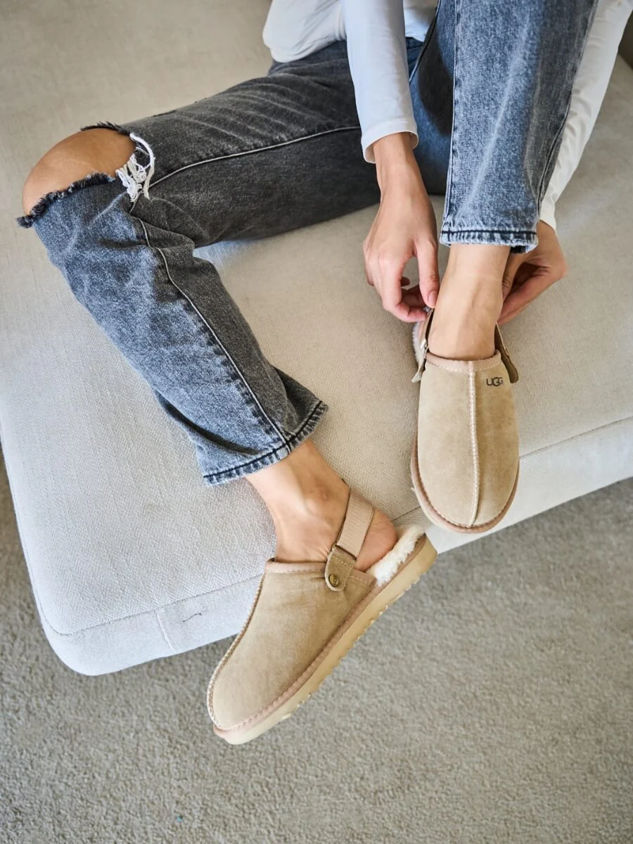 Smaibulun Ugg | Selena Wool Lined Slingback Sandals - sand