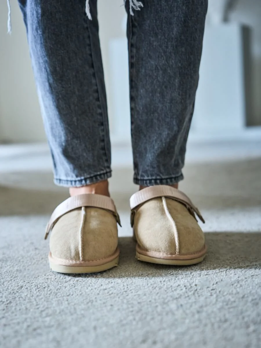 Smaibulun Ugg | Selena Wool Lined Slingback Sandals - sand - Image 3