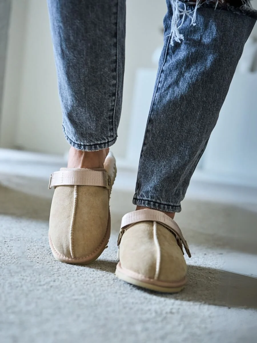 Smaibulun Ugg | Selena Wool Lined Slingback Sandals - sand - Image 5