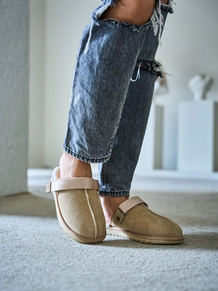 Smaibulun Ugg | Selena Wool Lined Slingback Sandals - sand - Image 6