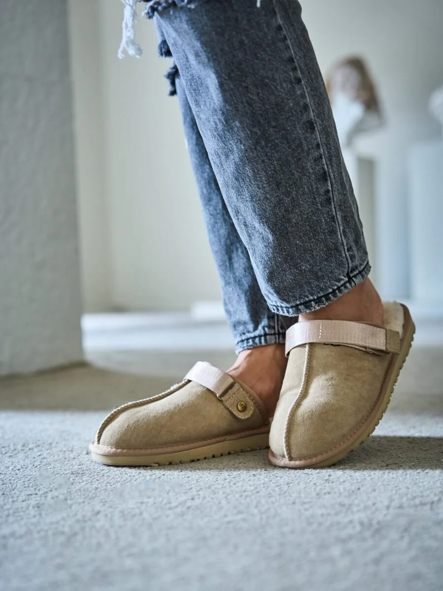 Smaibulun Ugg | Selena Wool Lined Slingback Sandals - sand - Image 7