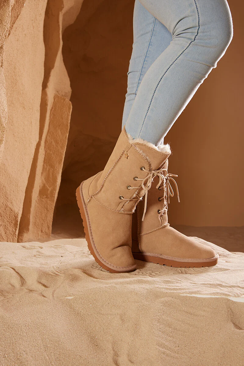 Smaibulun Ugg | Star Soldier Suede Wool Blend Boots - Image 3