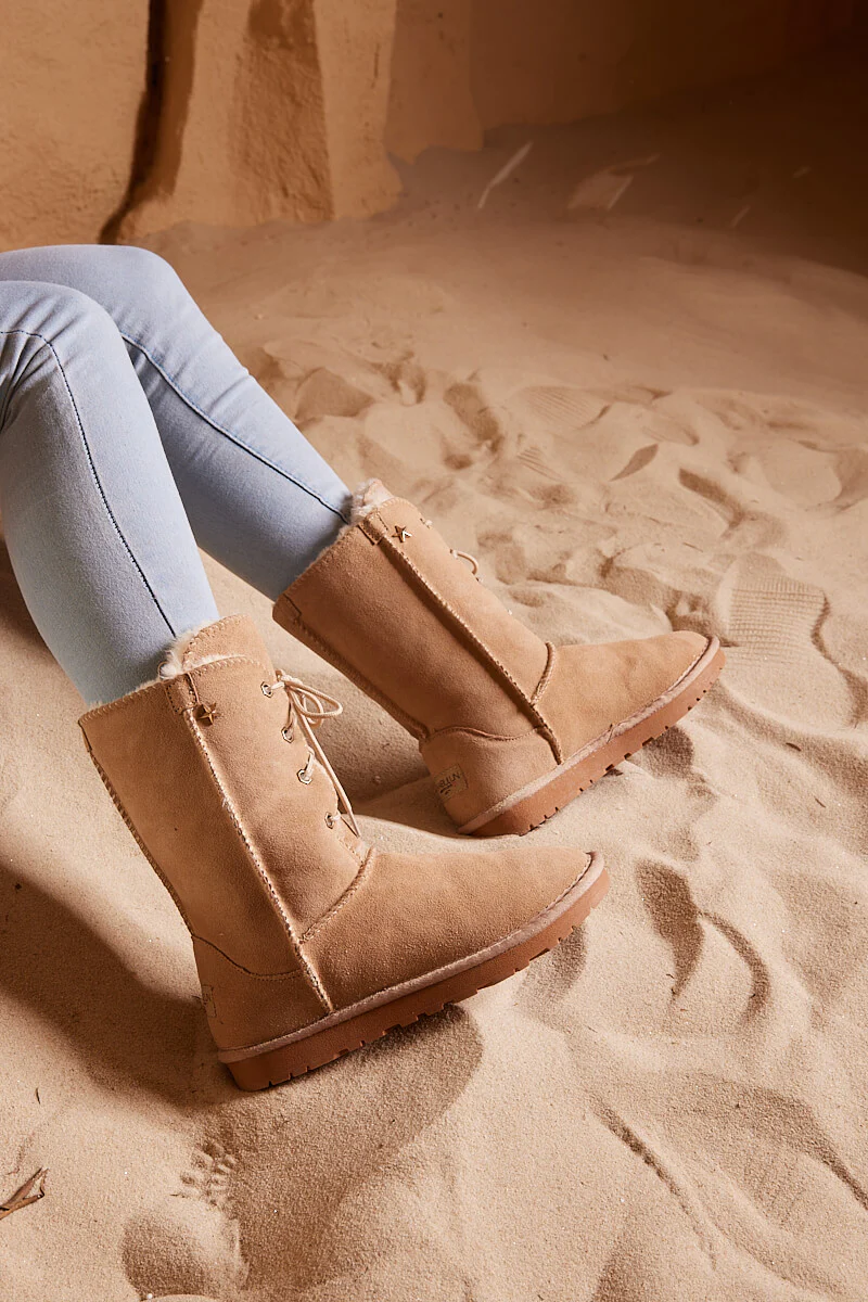 Smaibulun Ugg | Star Soldier Suede Wool Blend Boots - Image 6