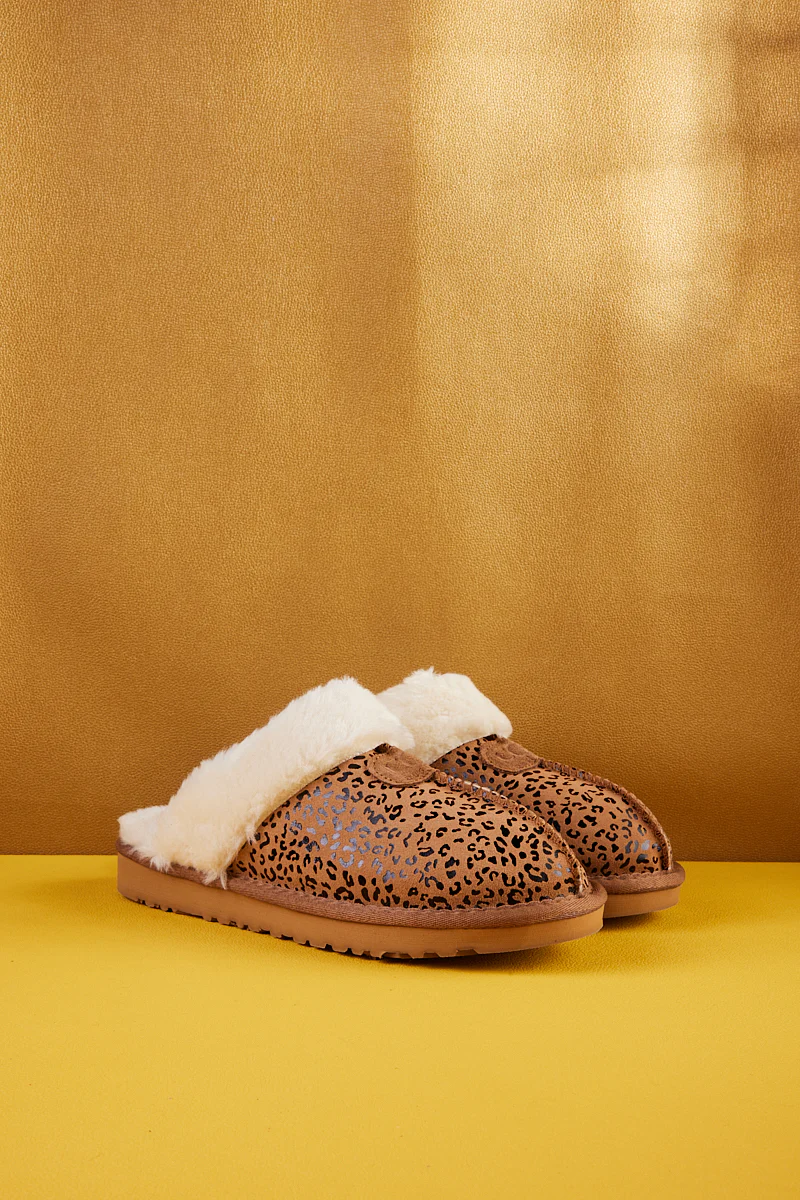 SMAIBULUN Ugg | Stefanie Leopard Faux Fur Slipper - Image 10