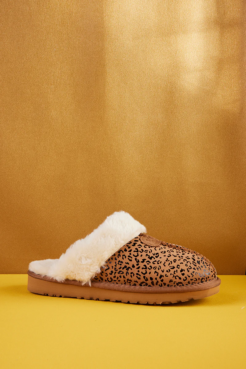 SMAIBULUN Ugg | Stefanie Leopard Faux Fur Slipper - Image 12