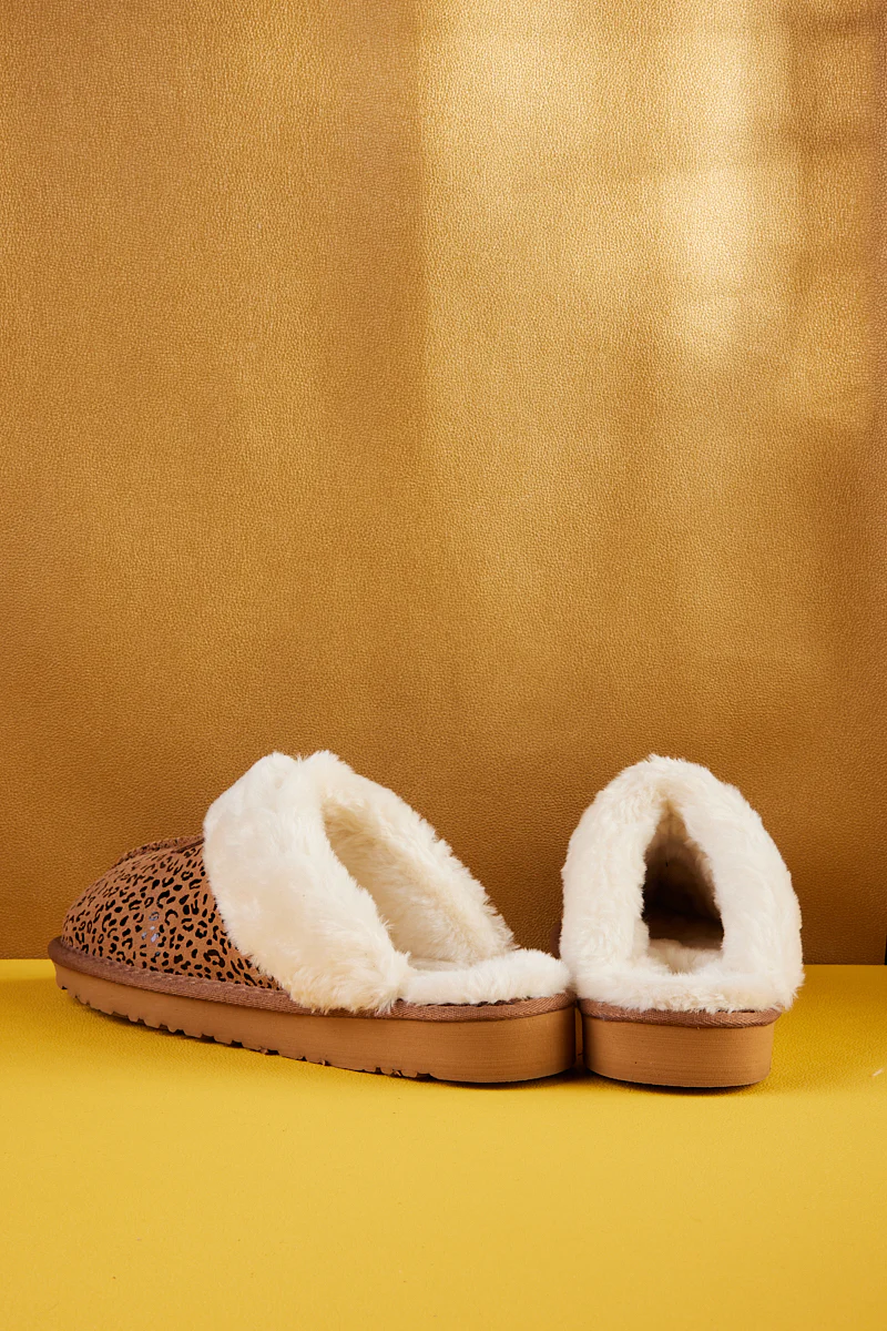 SMAIBULUN Ugg | Stefanie Leopard Faux Fur Slipper - Image 13