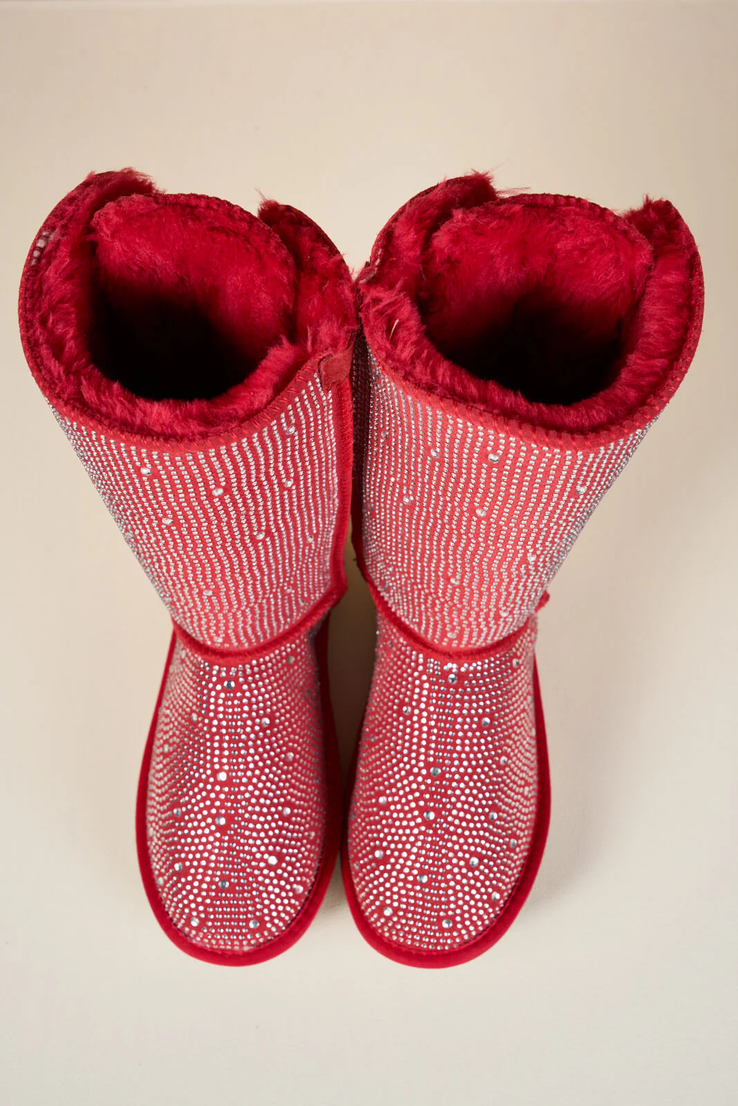 SMAIBULUN Ugg | Swifties Diamond Stage Ribbon Bows Suede Boots - red - Image 14
