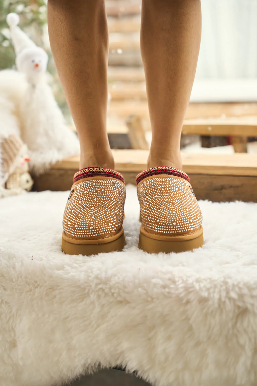 Smaibulun Ugg | Tassie Swifty Diamond Platform Boot - chestnut - Image 2