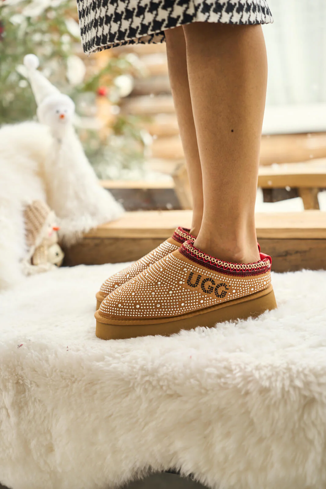 Smaibulun Ugg | Tassie Swifty Diamond Platform Boot - chestnut - Image 3