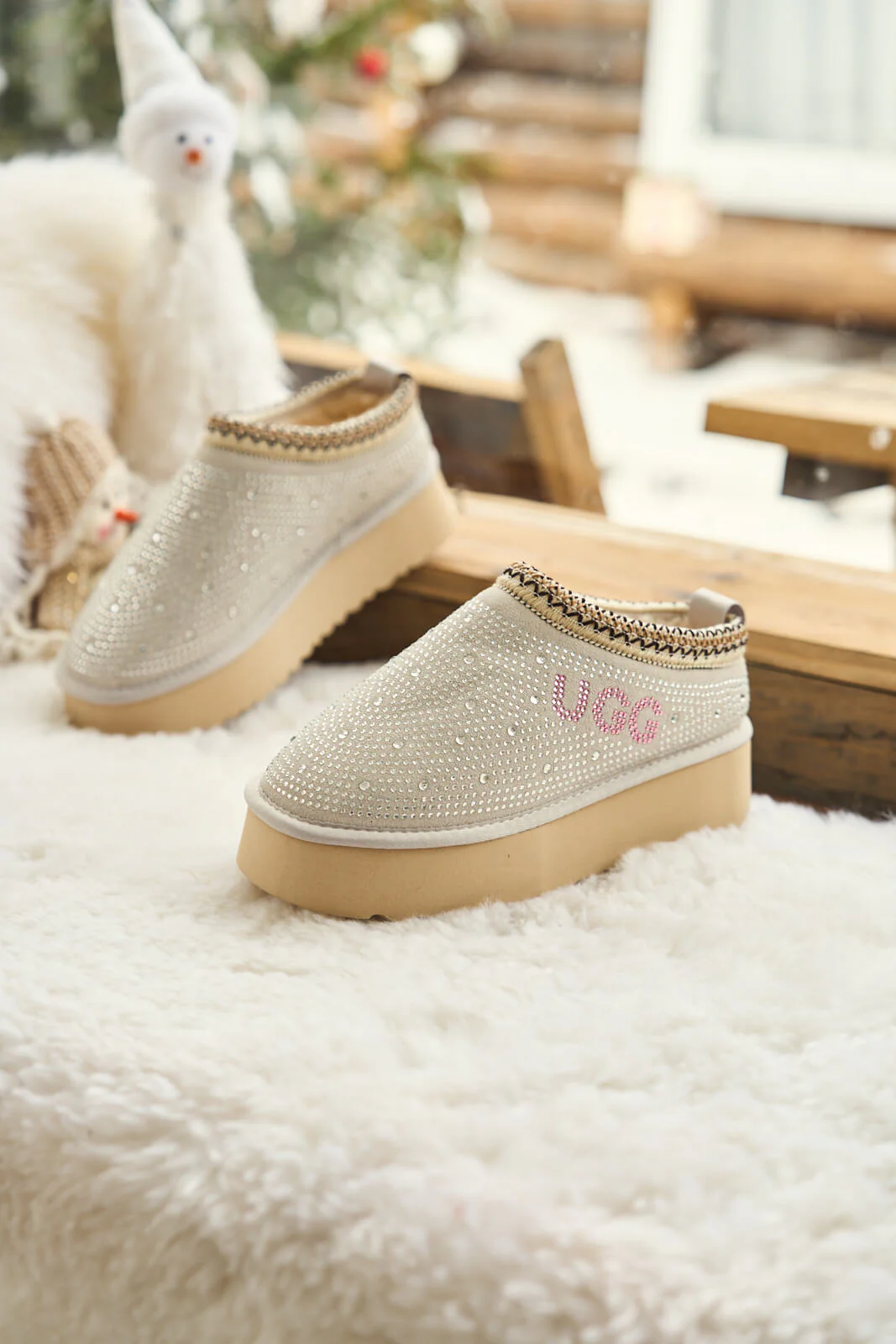 Smaibulun Ugg | Tassie Swifty Diamond Platform Boot - gray - Image 9