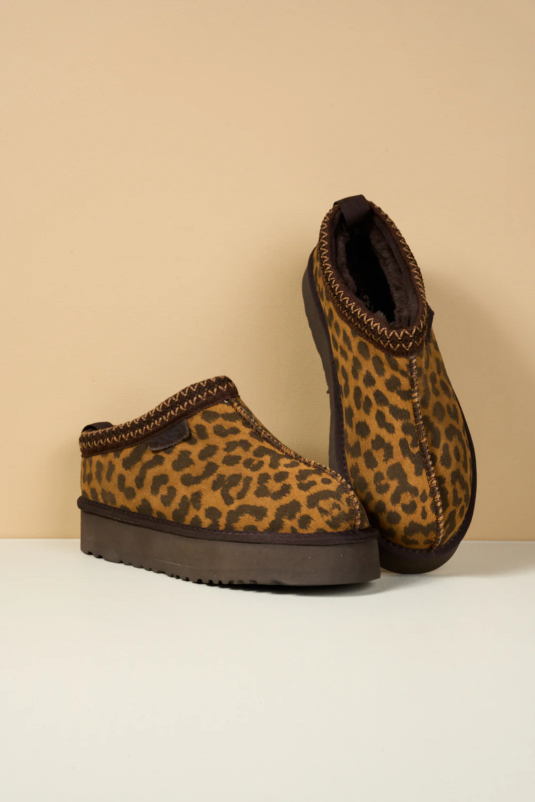 Smaibulun Ugg | Tassie X Tasman Platform Slipper Boot - cheetah - Image 11