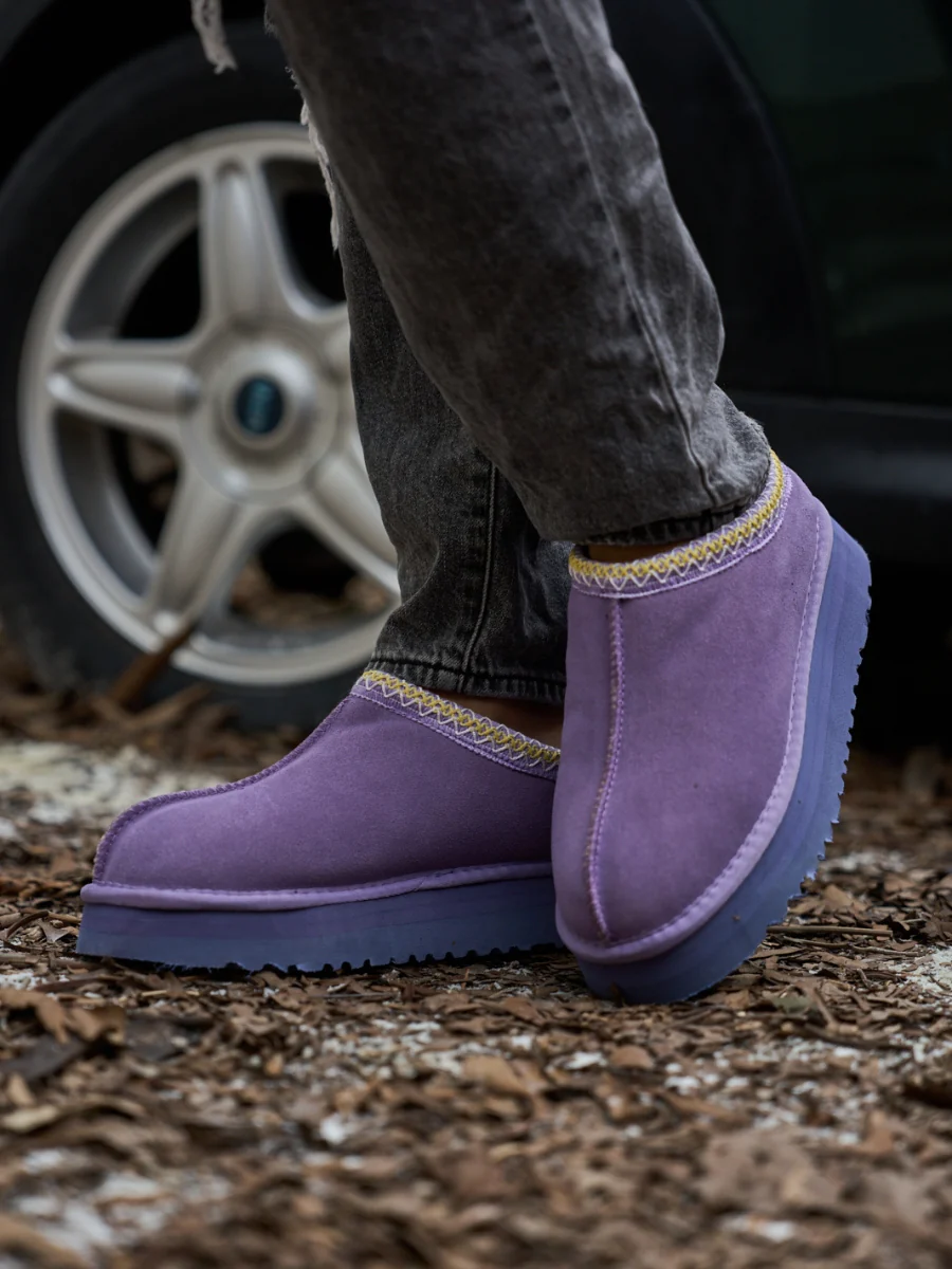 Smaibulun Ugg | Tassie X Tasman Platform Slipper Boot - Lavender - Image 3