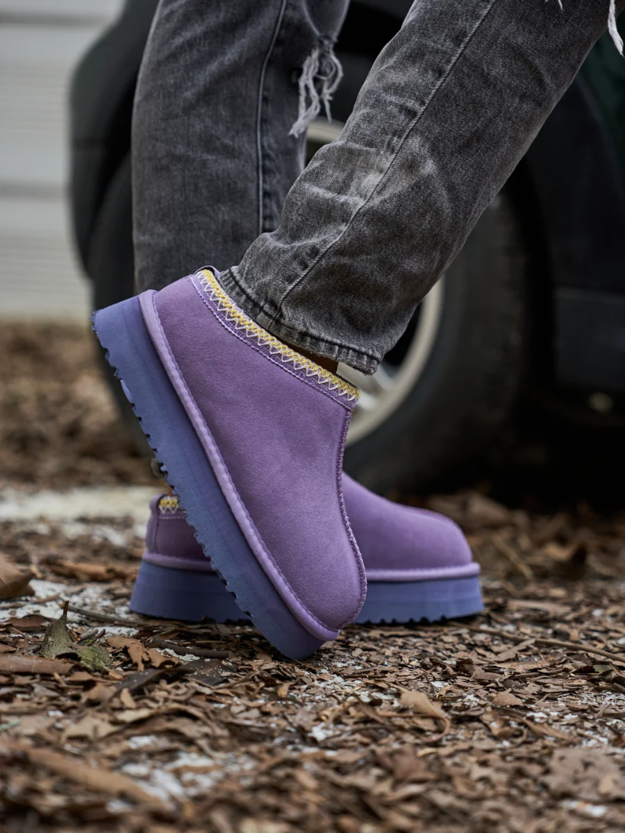 Smaibulun Ugg | Tassie X Tasman Platform Slipper Boot - Lavender - Image 5