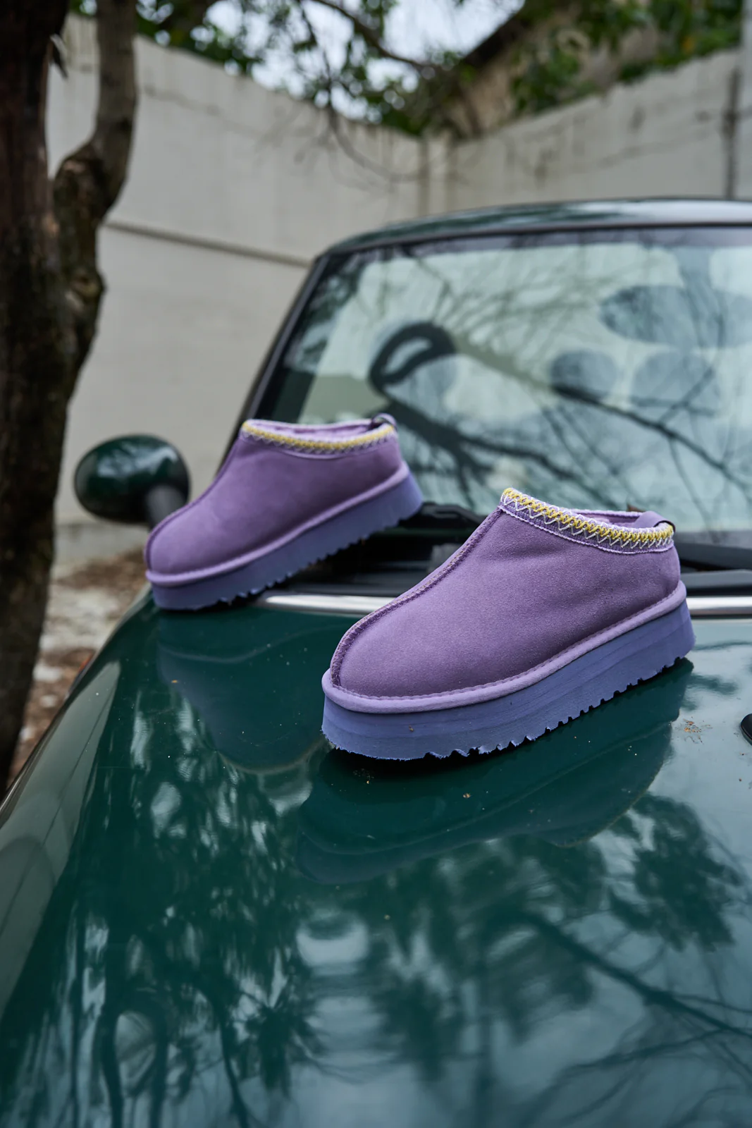 Smaibulun Ugg | Tassie X Tasman Platform Slipper Boot - Lavender - Image 7