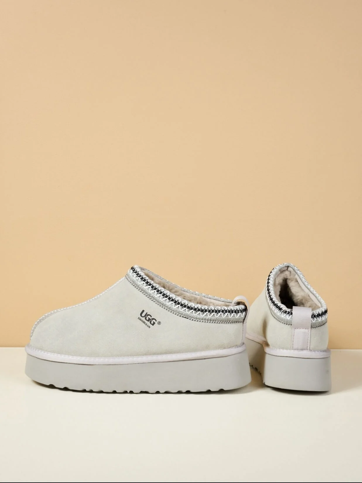 Smaibulun Ugg | Tassie X Tasman Platform Slipper Boot - pale - Image 13