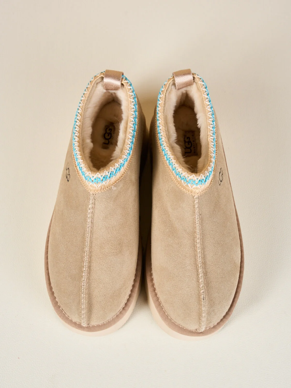Smaibulun Ugg | Tassie X Tasman Platform Slipper Boot - taupe - Image 14
