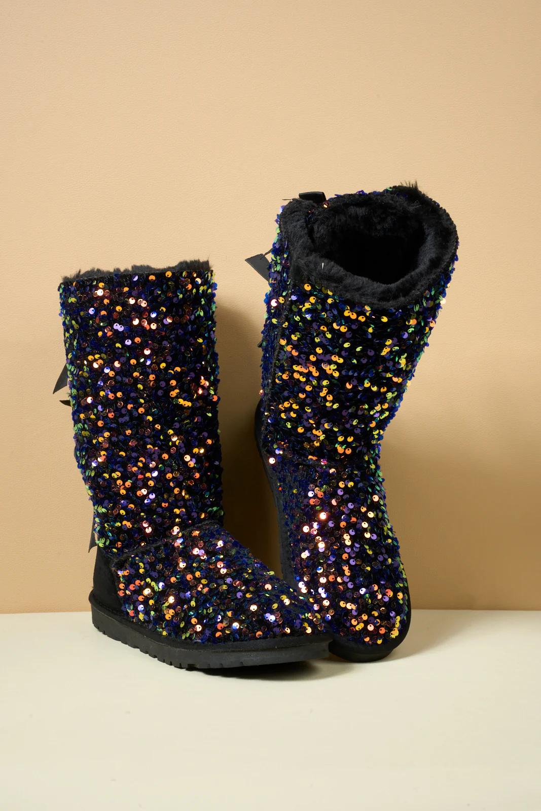 SMAIBULUN Ugg | Tay Swift Celebration Rhinestone Bailey Bow Sequin Boots - Multi - Image 10