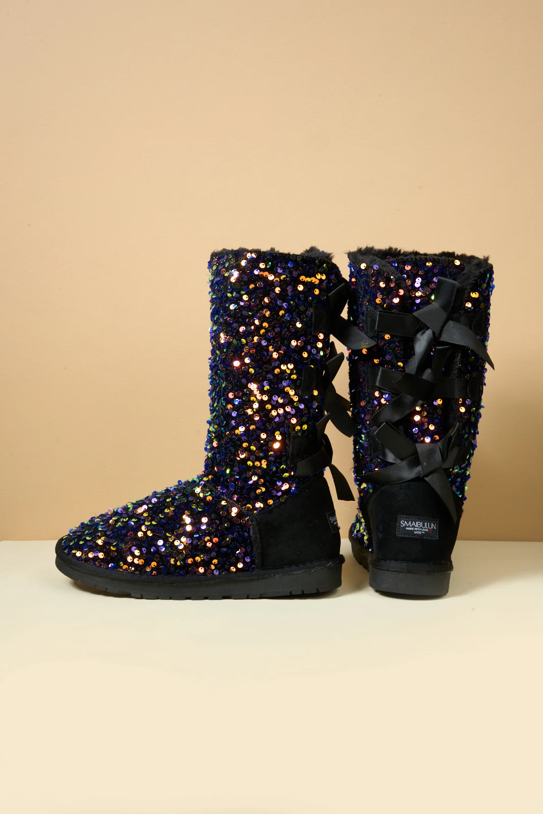 SMAIBULUN Ugg | Tay Swift Celebration Rhinestone Bailey Bow Sequin Boots - Multi - Image 12