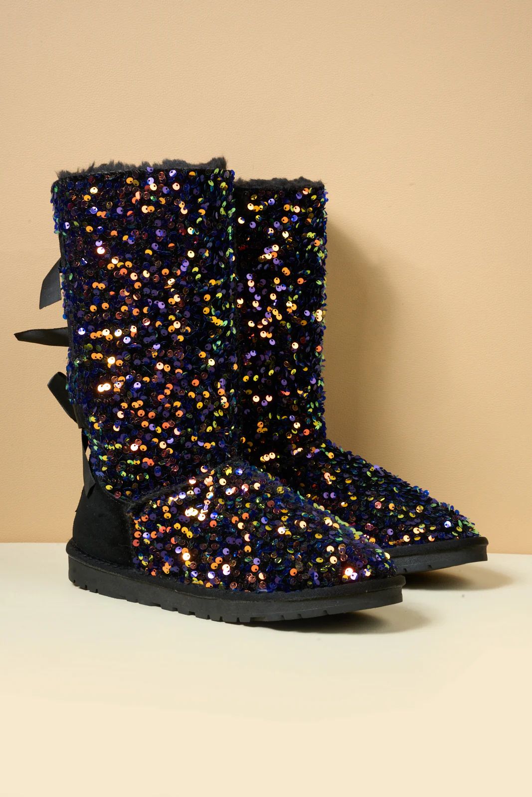 SMAIBULUN Ugg | Tay Swift Celebration Rhinestone Bailey Bow Sequin Boots - Multi - Image 9