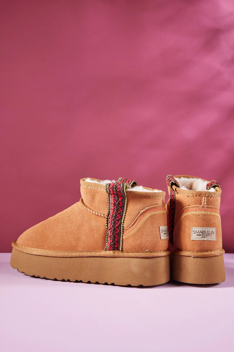 Smaibulun Ugg | Tazz Platform Low Ankle Boot - Chestnut - Image 11