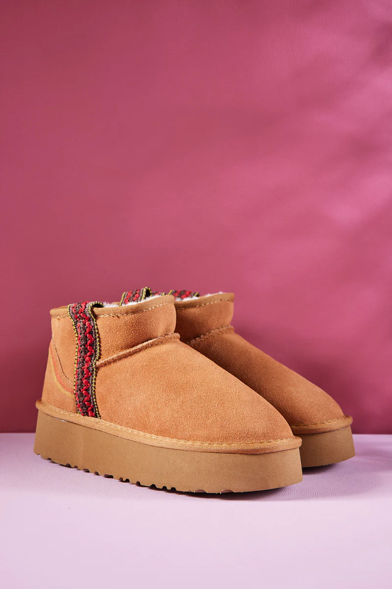 Smaibulun Ugg | Tazz Platform Low Ankle Boot - Chestnut - Image 8