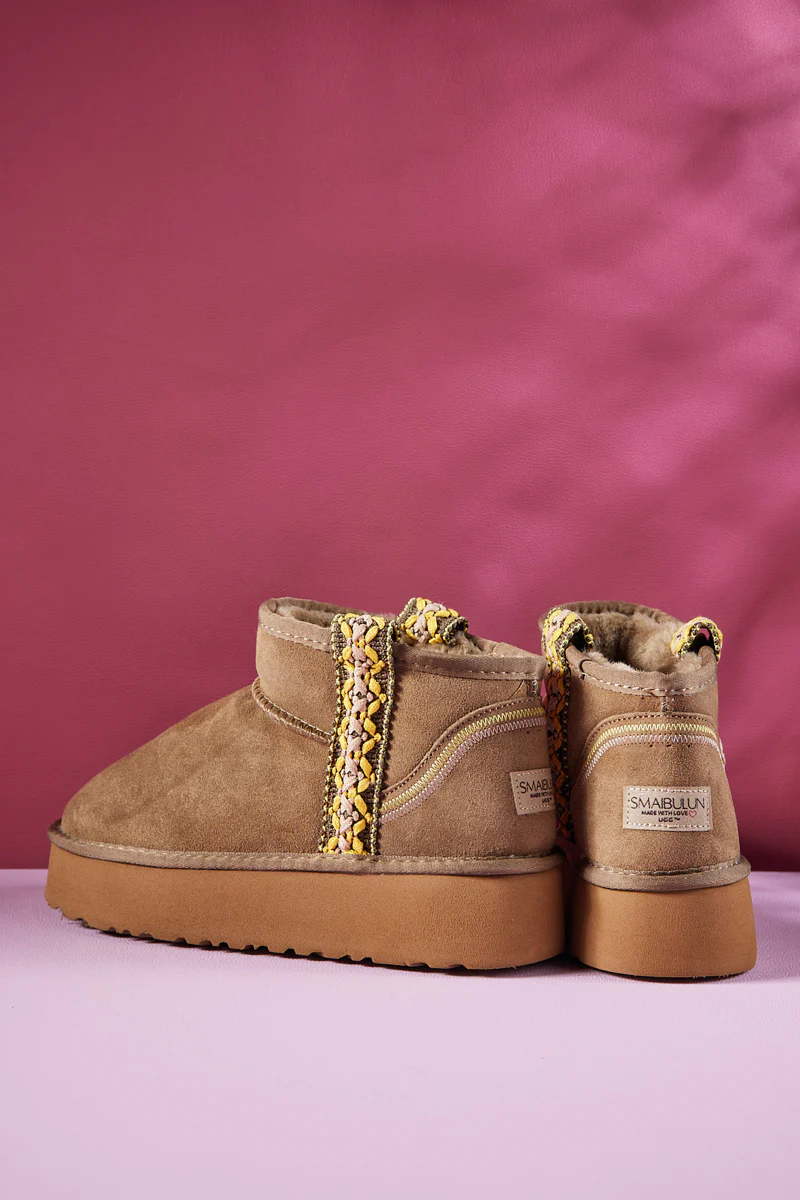 Smaibulun Ugg | Tazz Platform Low Ankle Boot - Olive - Image 12